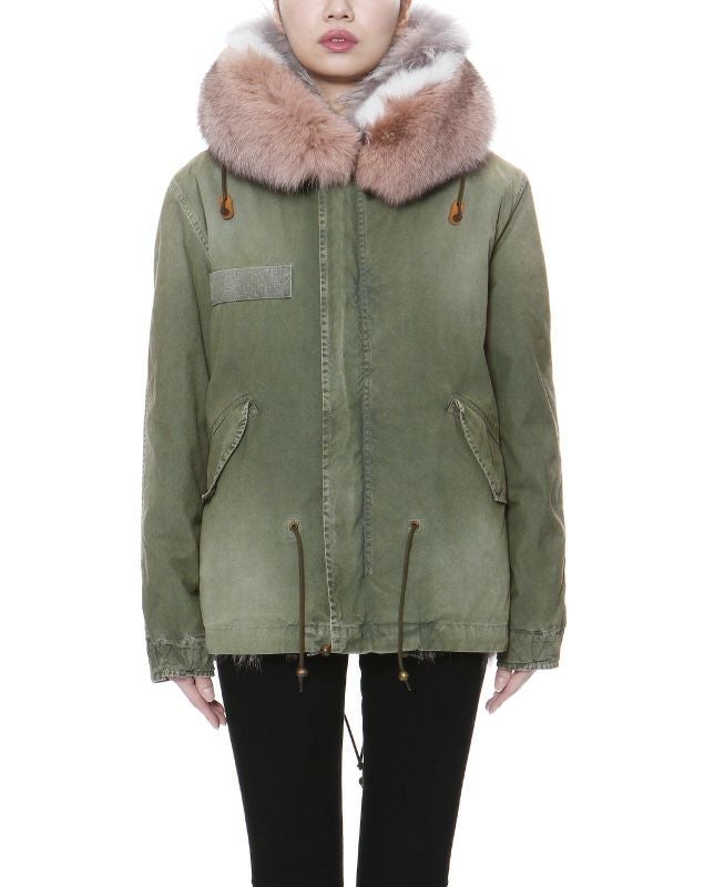 ミスター＆ミセス イタリーファー＆フード付 コート