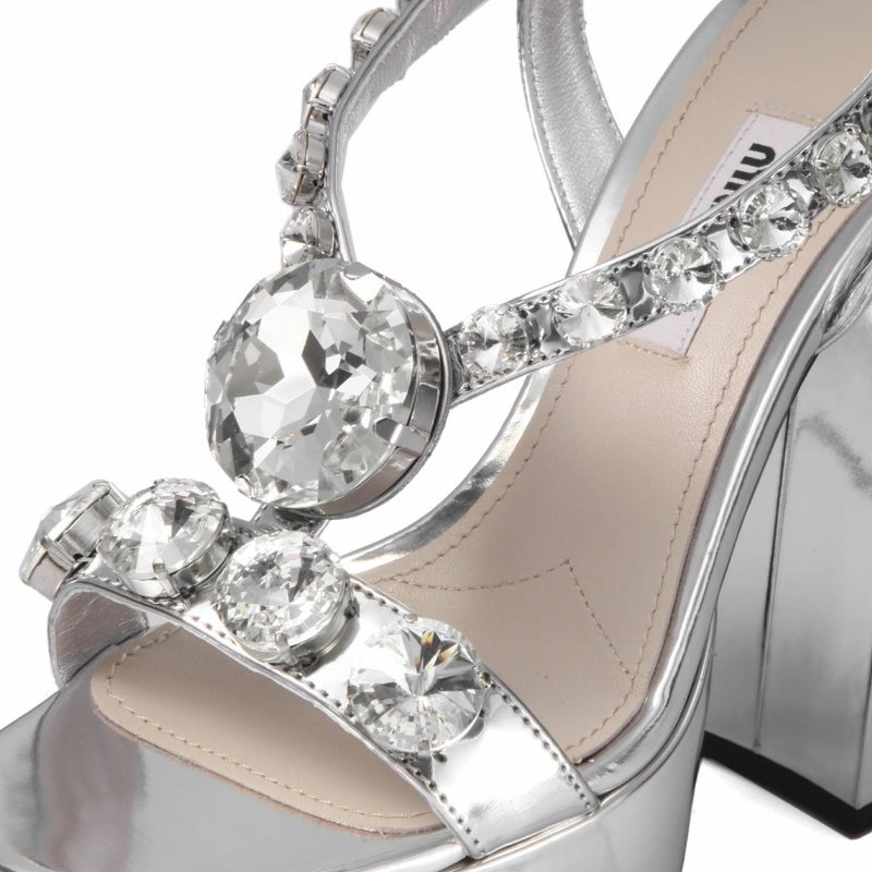 ミュウ ミュウ ストラップ付 サンダル