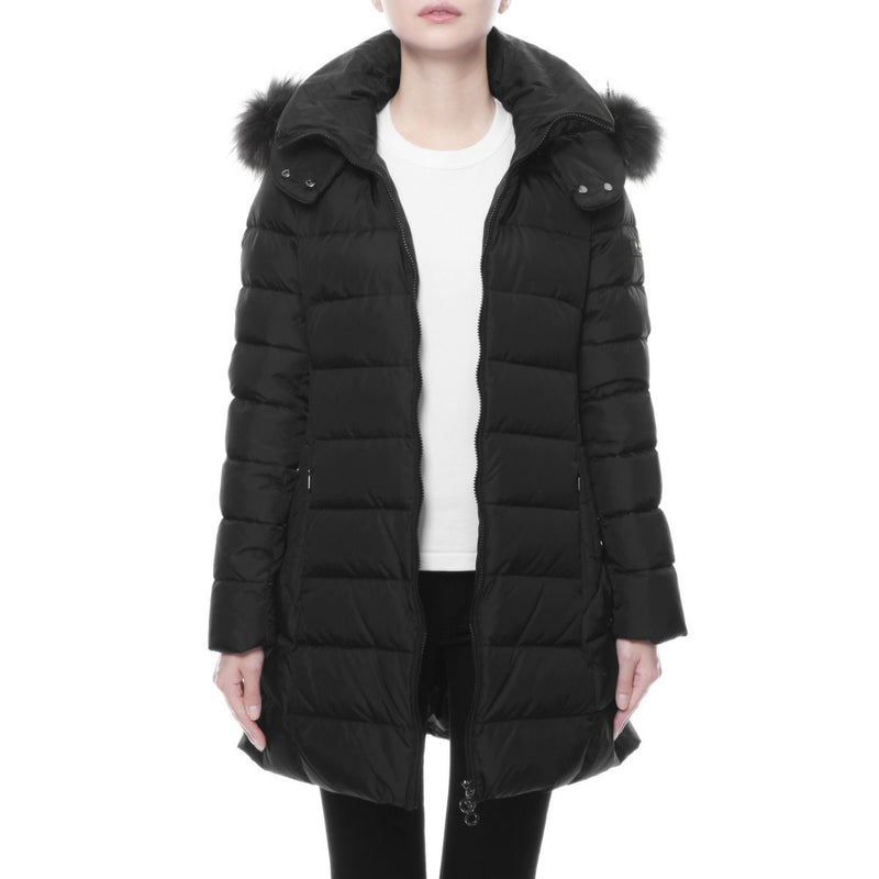 タトラスファー＆フード付 ダウンコート