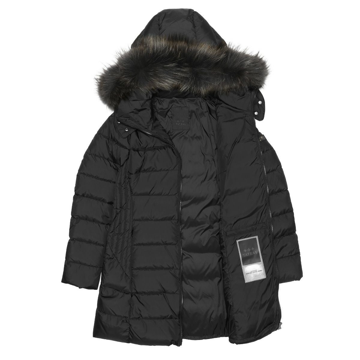 タトラスファー＆フード付 ダウンコート