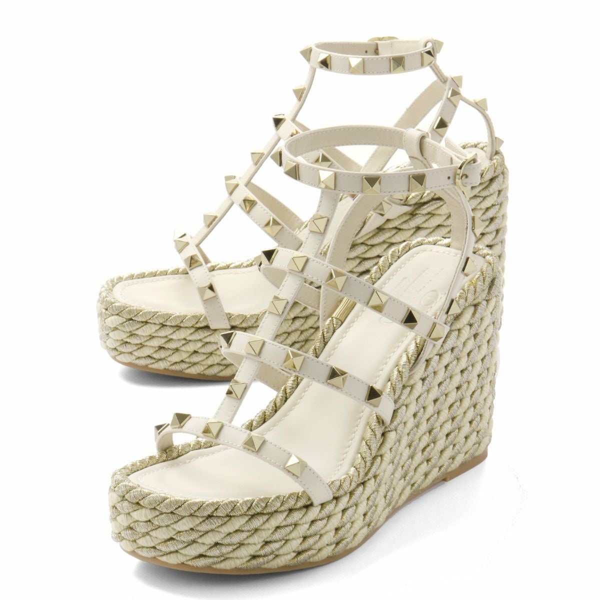 ヴァレンティノ ストラップ付 ウェッジ サンダル