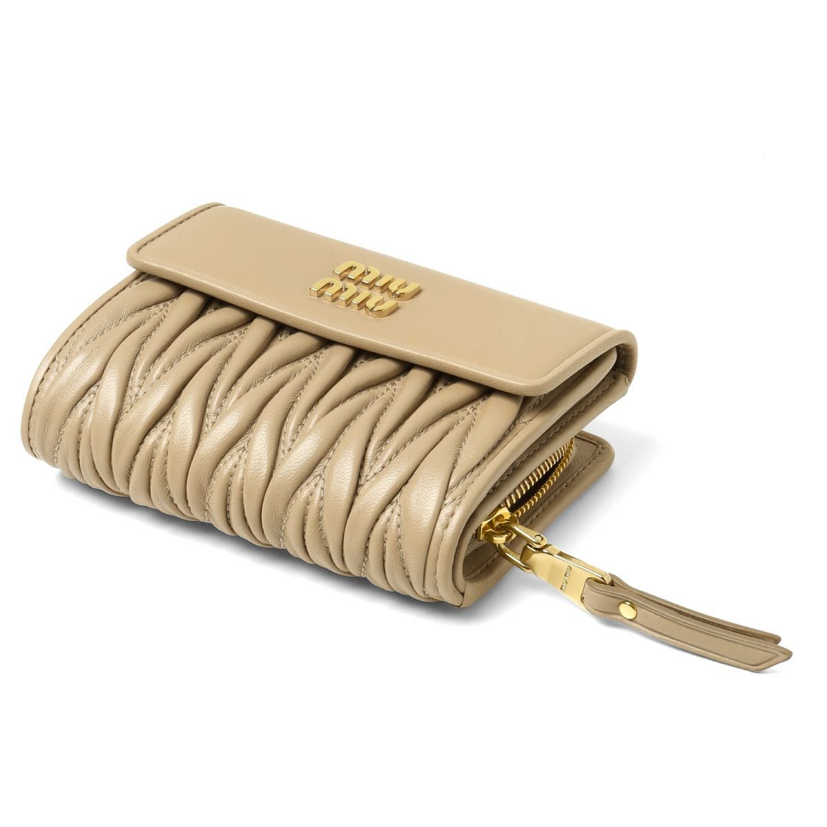 miumiu 二つ折り財布 ミュウミュウ Miu Miu MIUMIU 二つ折り財布 5MV204 2FPP MATELASSE