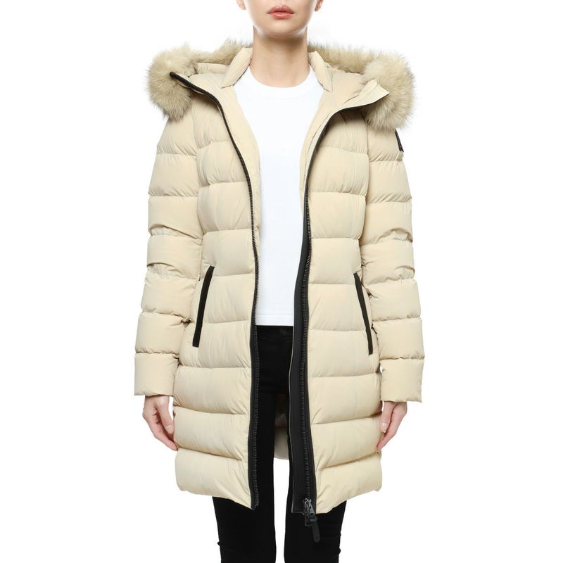 マッカージュ ファー＆フード付 ダウンコート レディース