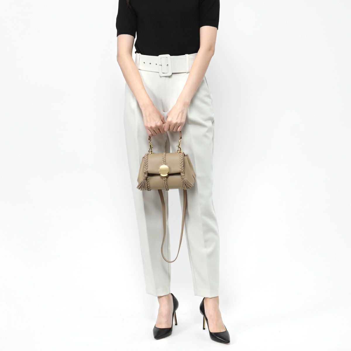 クロエ ショルダー付 ハンドバッグ ミニ レディース