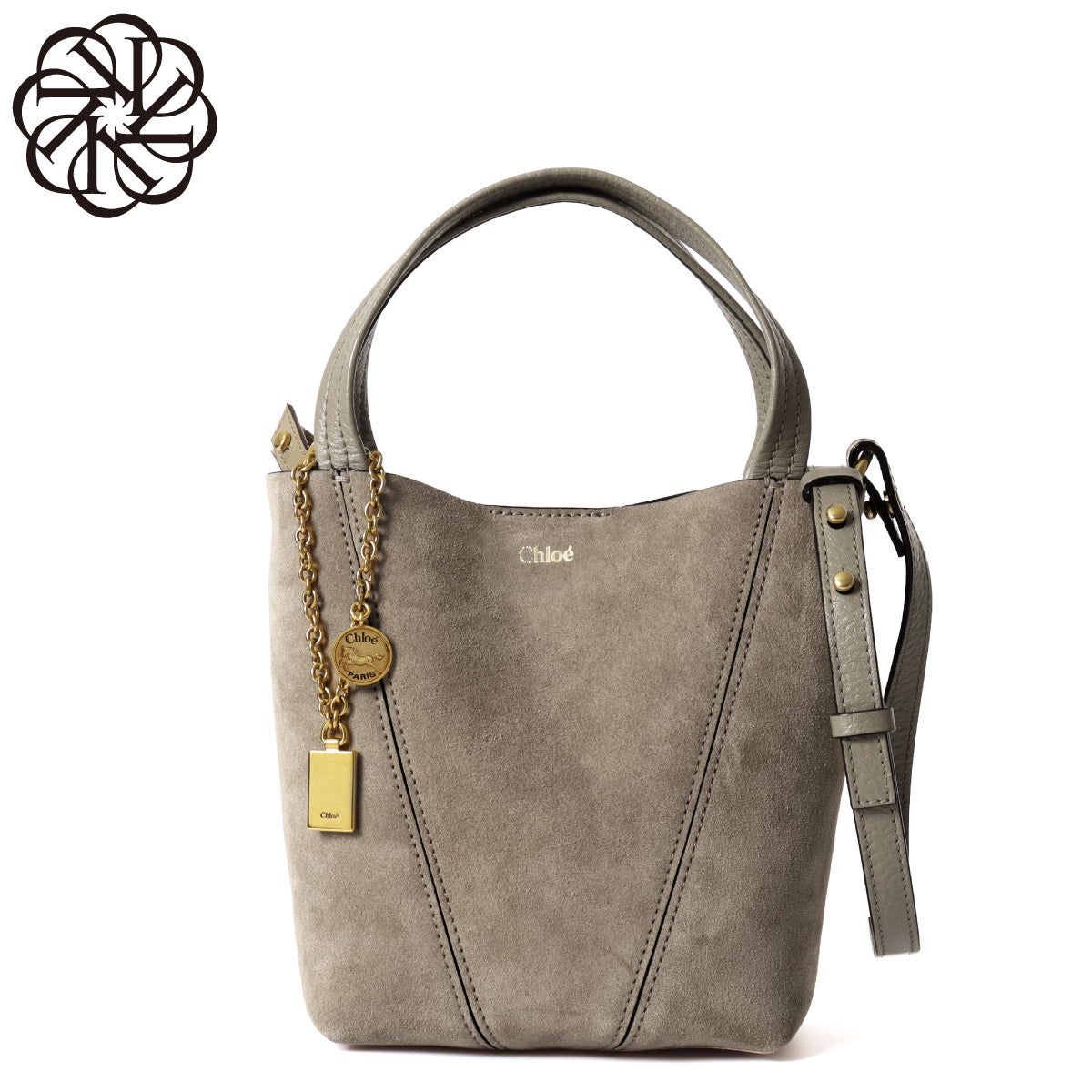 クロエ ショルダー付 トートバッグ スモール レディース