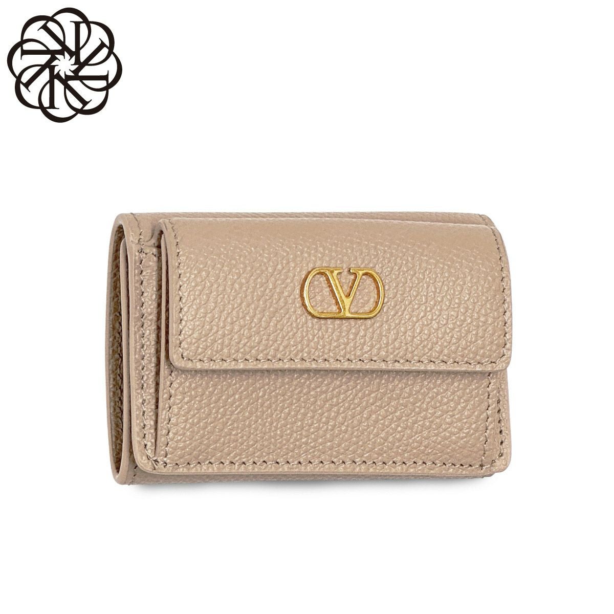 VALENTINIO ウォレット Valentino Garavani Calfskin Rockstud Continental Wallet Black