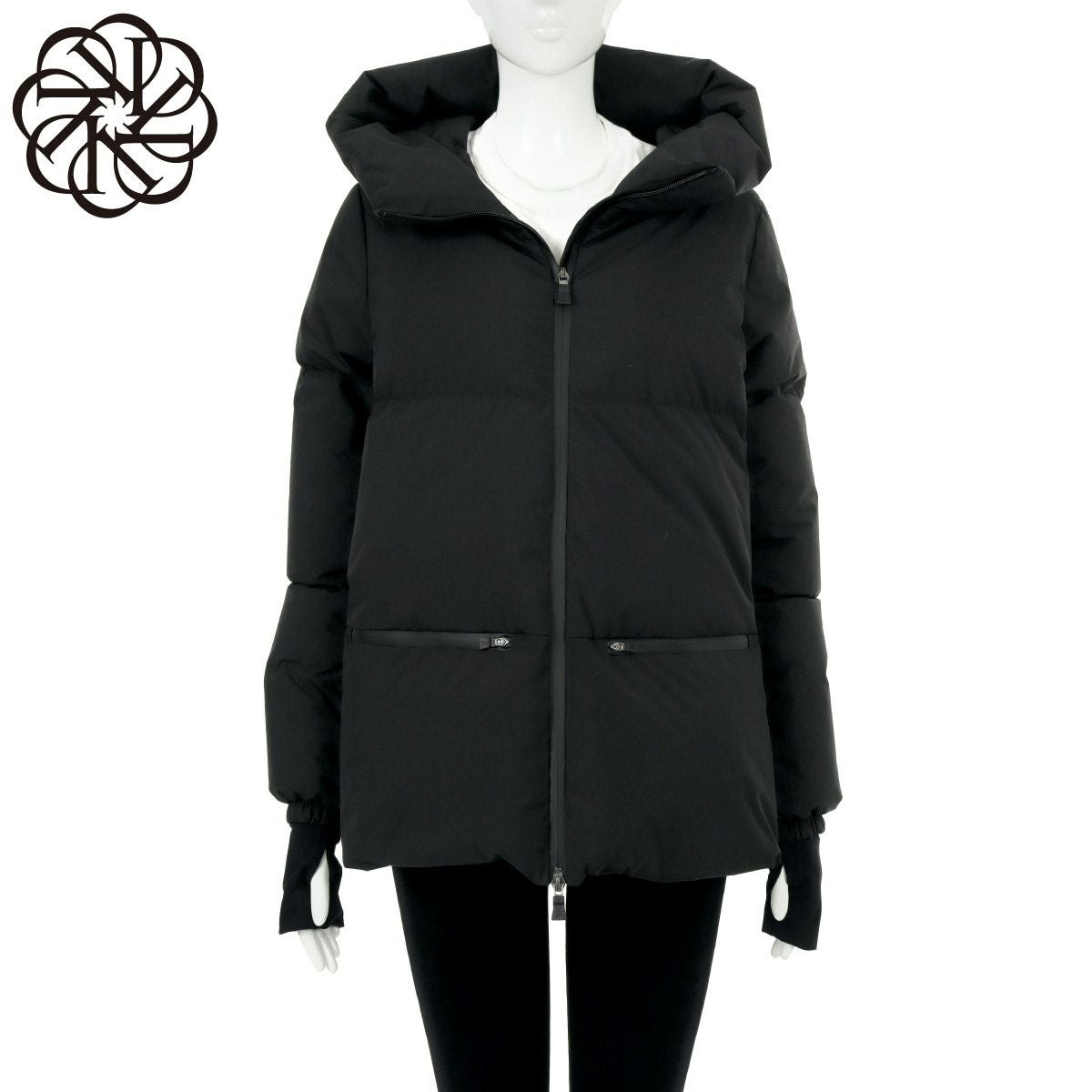 ヘルノ フード付 ダウンジャケット レディース