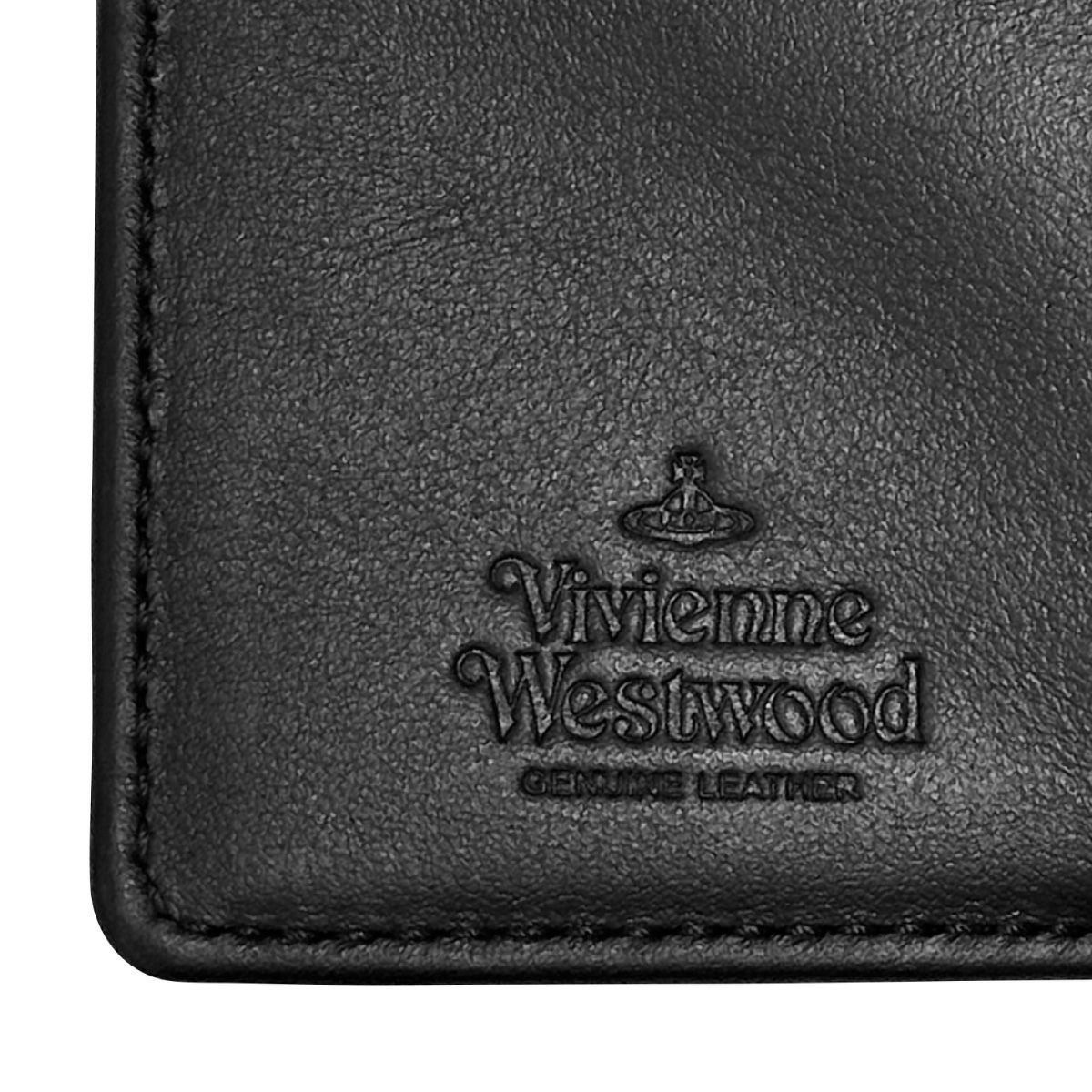 新品 Vivienne Westwood黒 ブラック 銀色オーブ 三つ折り財布 ヴィヴィアンウエストウッド 財布 三つ折り Vivienne Westwood