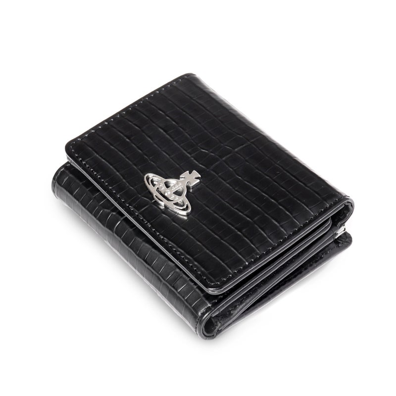 ヴィヴィアンウエストウッド SMALL FRAME WALLET がま口 三つ折り財布 クロコ レディース