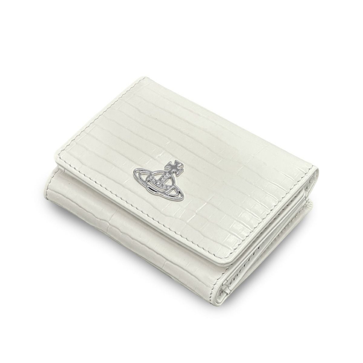 ヴィヴィアンウエストウッド SMALL FRAME WALLET がま口 三つ折り財布 クロコ レディース