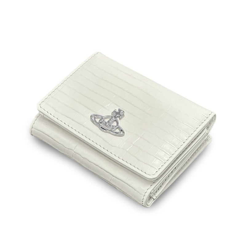 ヴィヴィアンウエストウッド SMALL FRAME WALLET がま口 三つ折り財布 クロコ レディース
