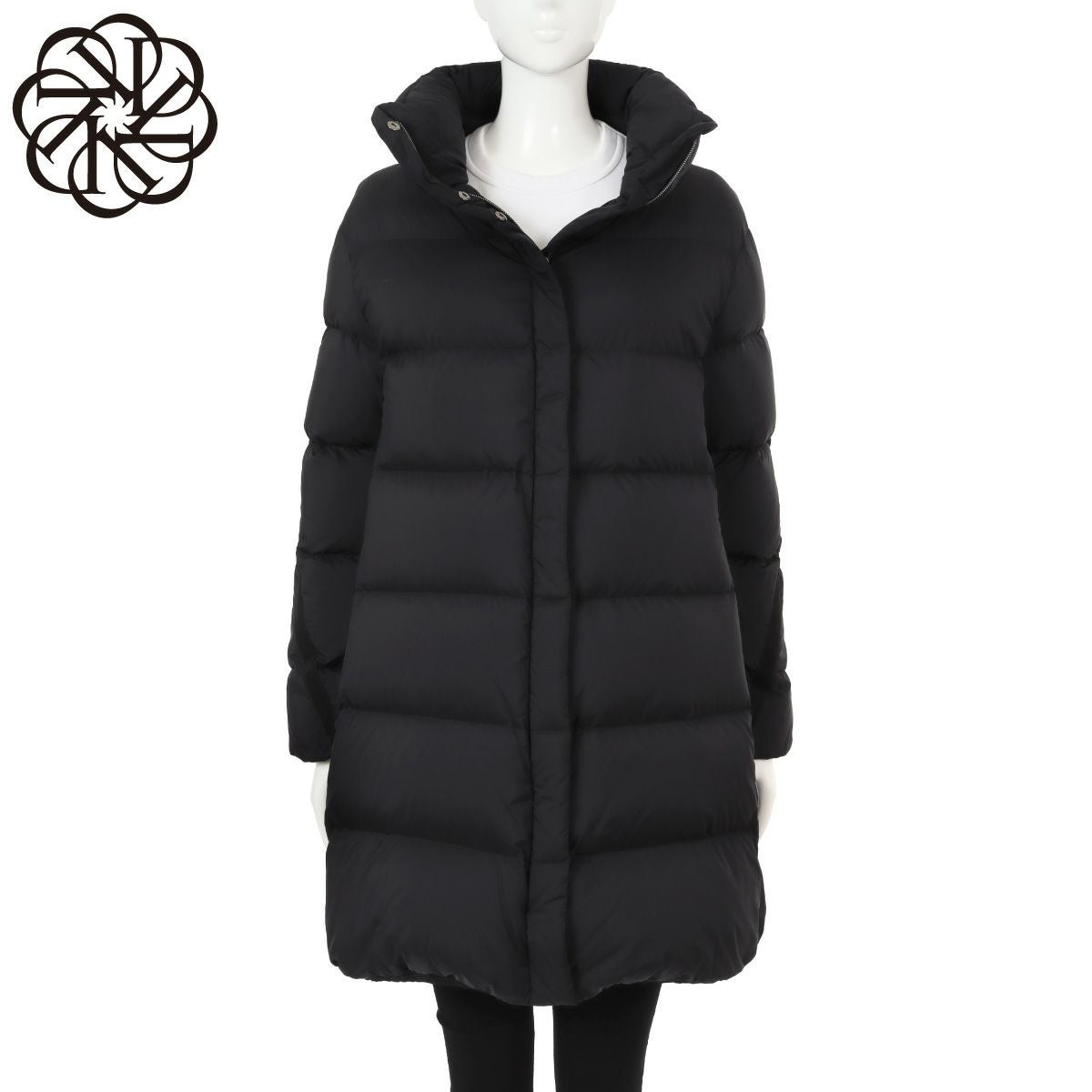 美品　Herno ヘルノ　ダウンコート　 29800円で HERNO（ヘルノ） A-Shape Satin Down Coat ダウンコート サテン A
