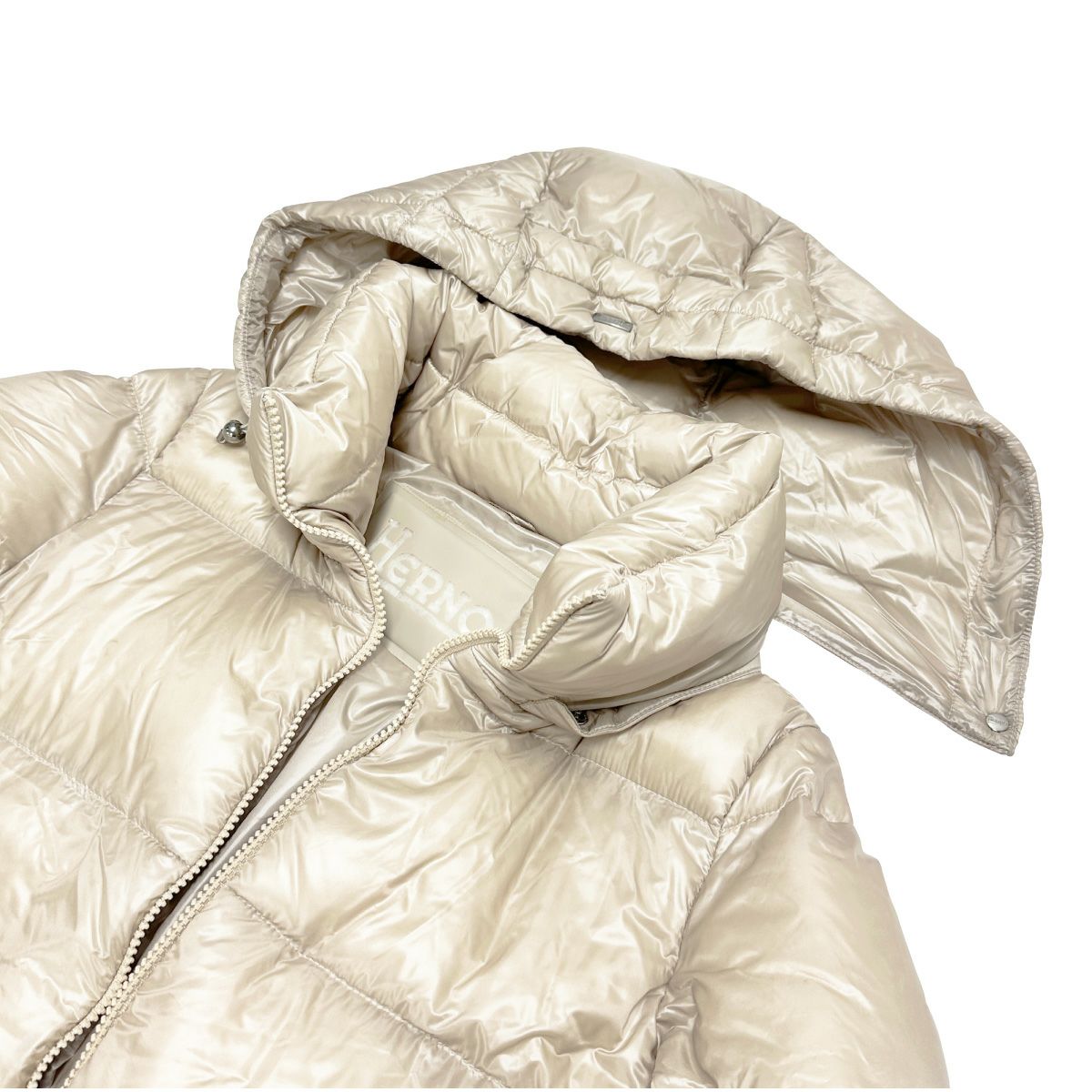 ヘルノ フード付 ダウンコート レディース