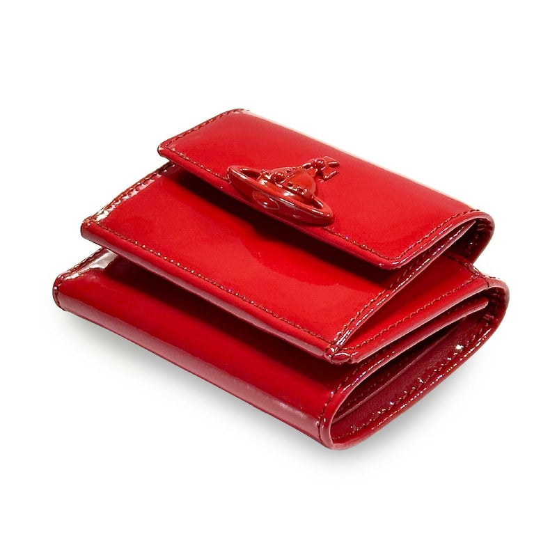 【訳あり】ヴィヴィアンウエストウッド SMALL FLAP PURSE 三つ折り財布 レディース