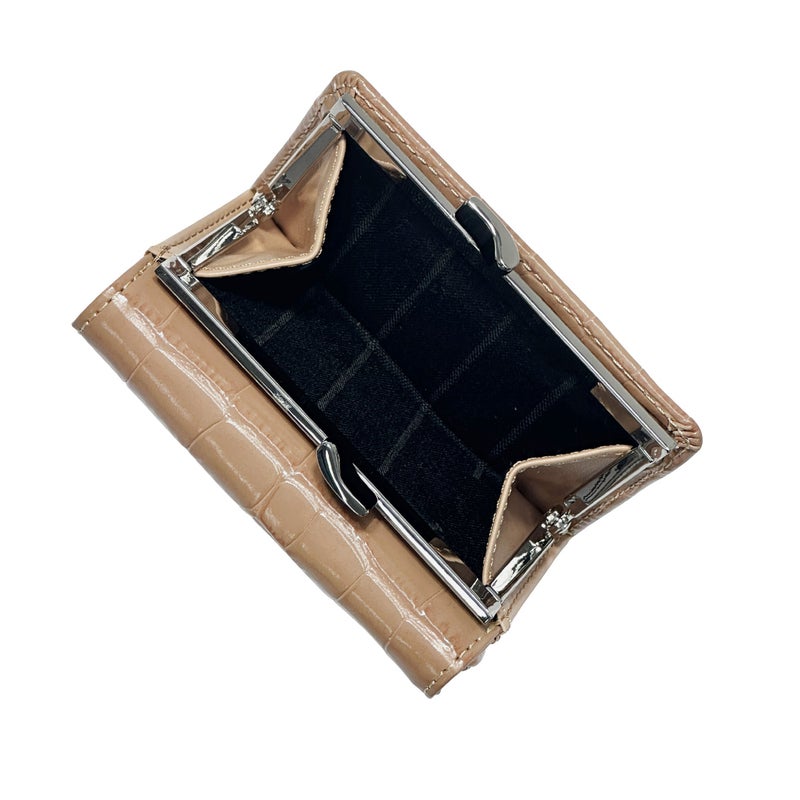 ヴィヴィアンウエストウッド SMALL FRAME WALLET がま口 三つ折り財布 クロコ レディース