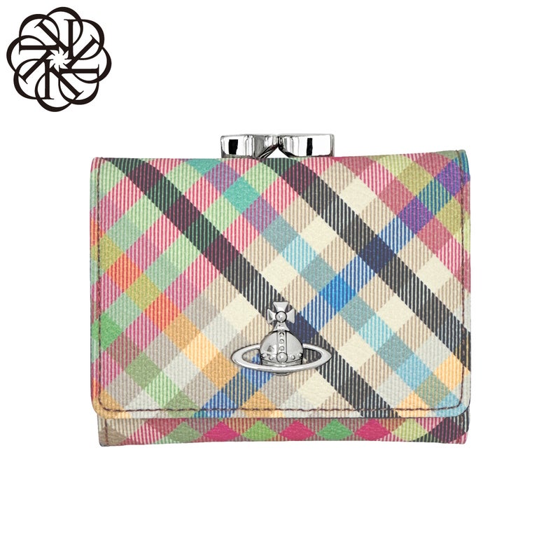 ヴィヴィアンウエストウッド SMALL FRAME WALLET がま口 三つ折り財布 レディース